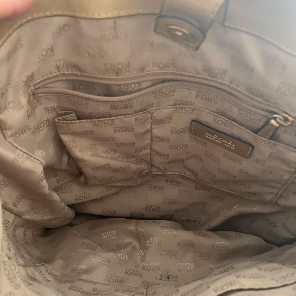 Michael Kors Metallic Gold Tote - Picture 7 of 7